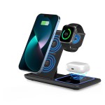 Multi-functional foldable wireless charging station