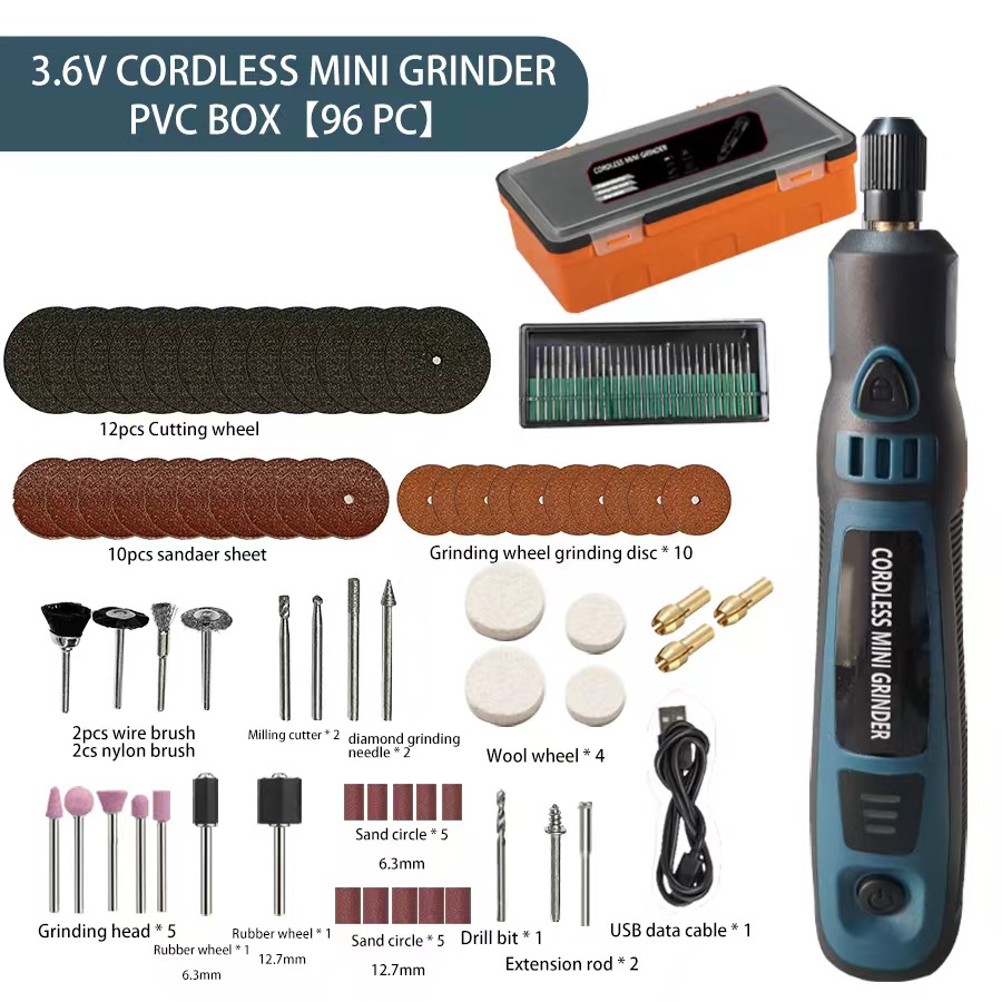 Mini portable cordless electric grinder kit - Image 6