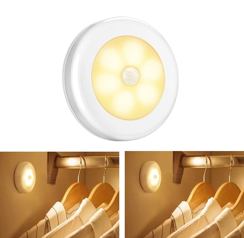 6 LED PIR sensor motion activated warm white wall light - 4pack - Image 6