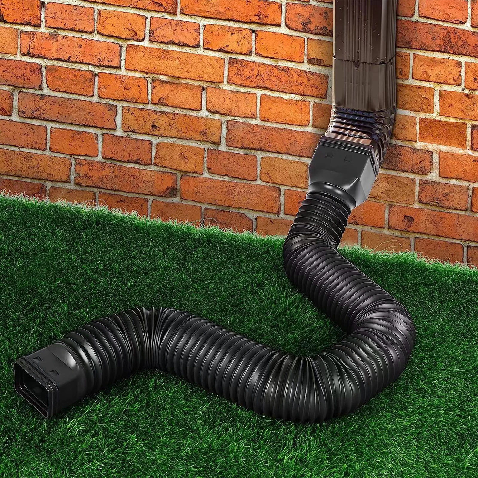 Downspout drain pipe extension with connector - Image 12