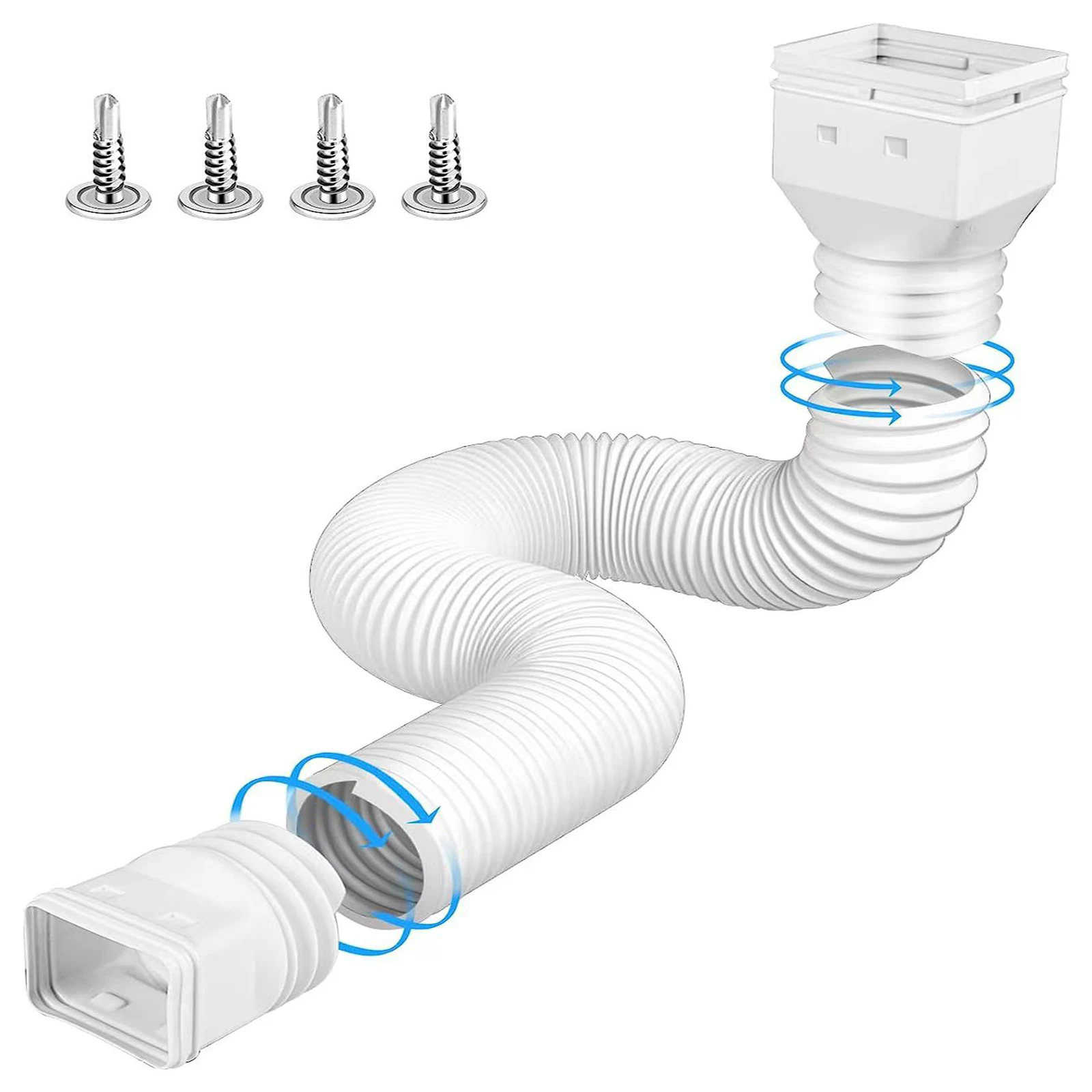 Downspout drain pipe extension with connector - Image 8