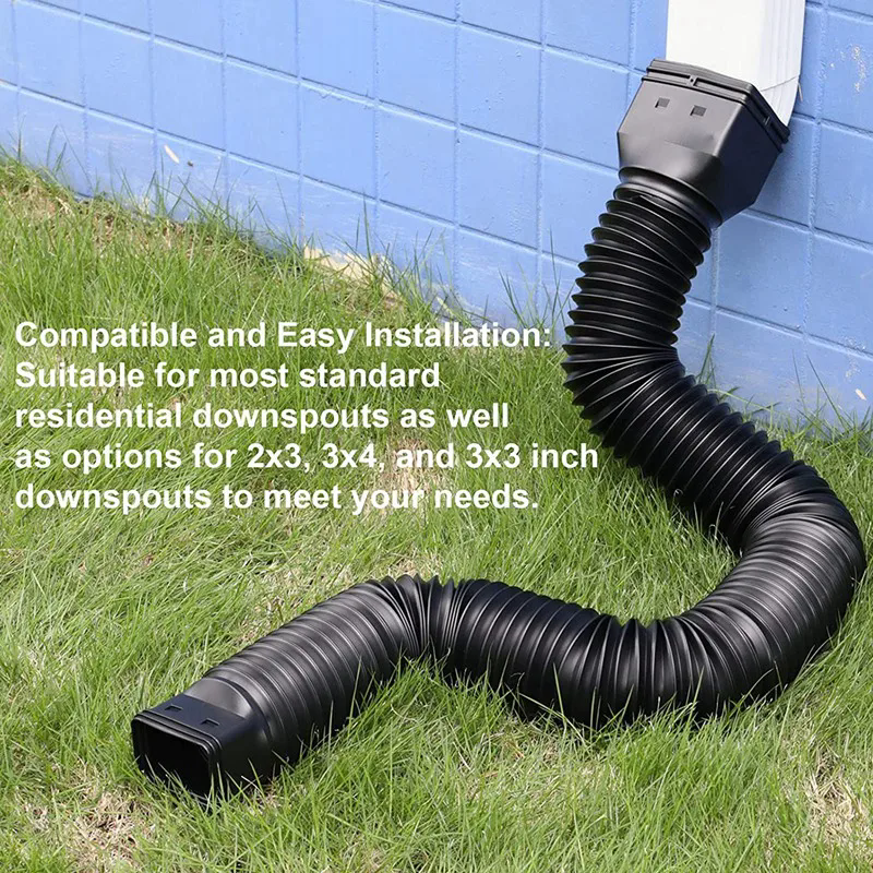 Downspout drain pipe extension with connector - Image 7