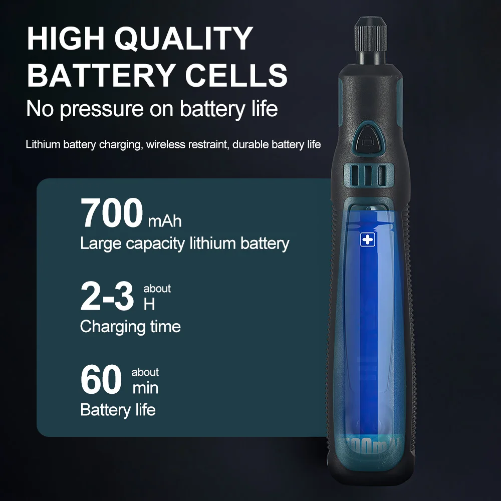 Mini portable cordless electric grinder kit - Image 23
