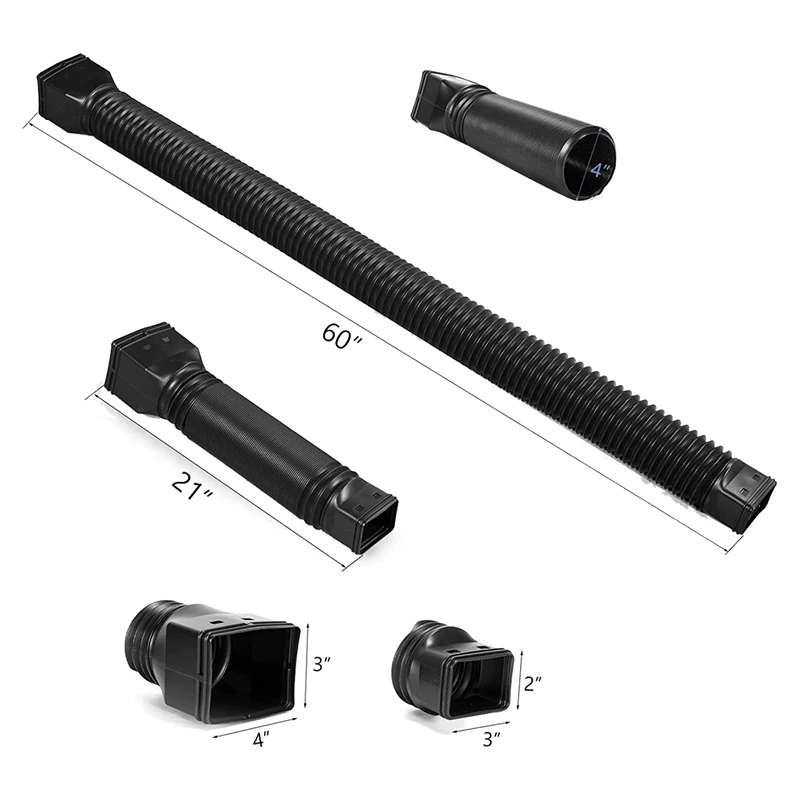 Downspout drain pipe extension with connector - Image 6