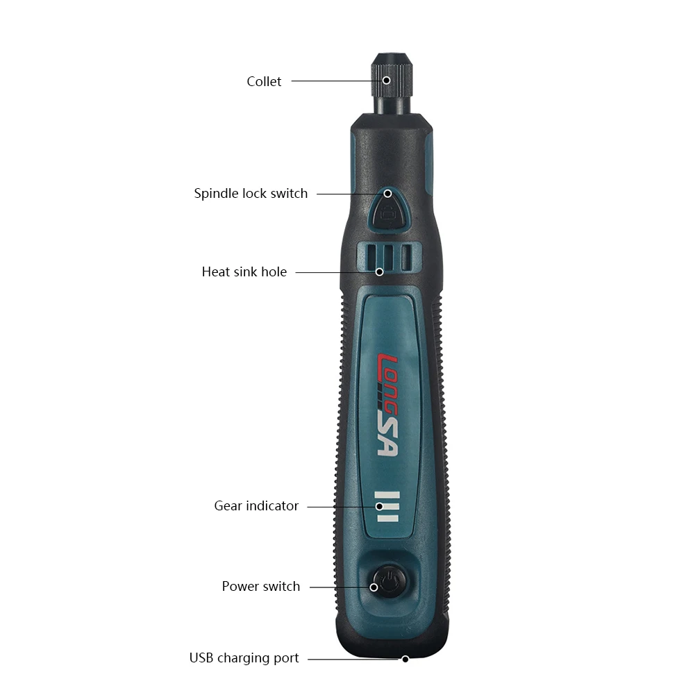 Mini portable cordless electric grinder kit - Image 14