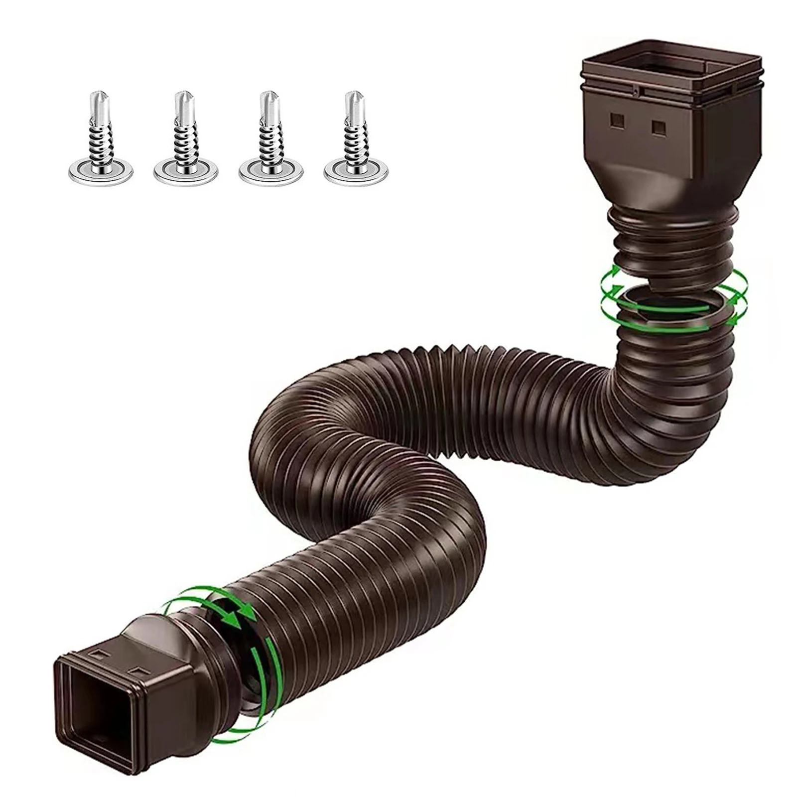 Downspout drain pipe extension with connector
