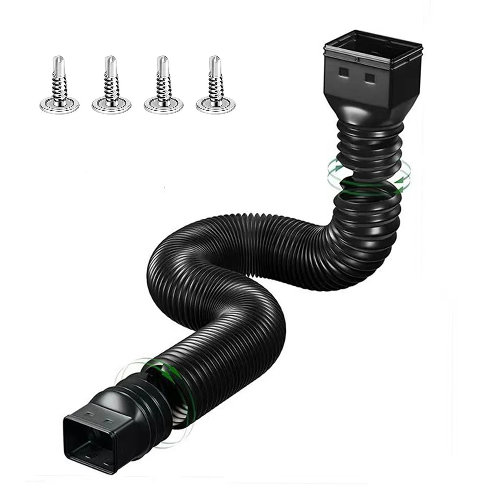 Downspout drain pipe extension with connector - Image 5