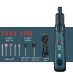 Mini portable cordless electric grinder kit