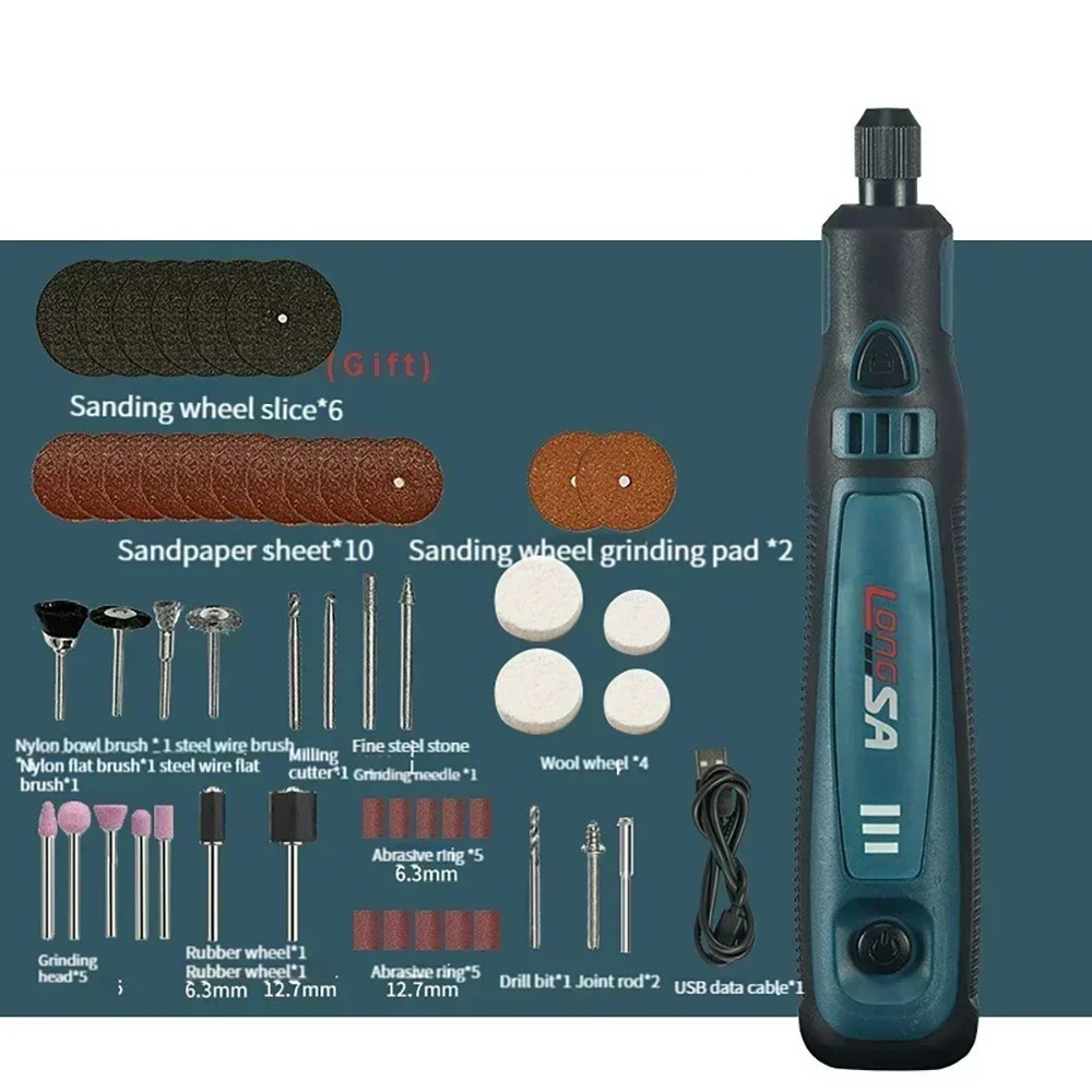 Mini portable cordless electric grinder kit - Image 4
