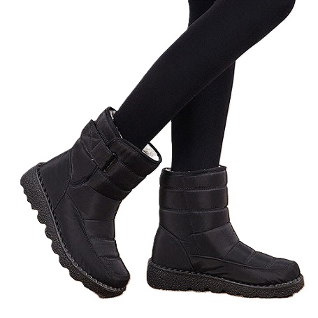 Warm winter boots for women - black - Image 4