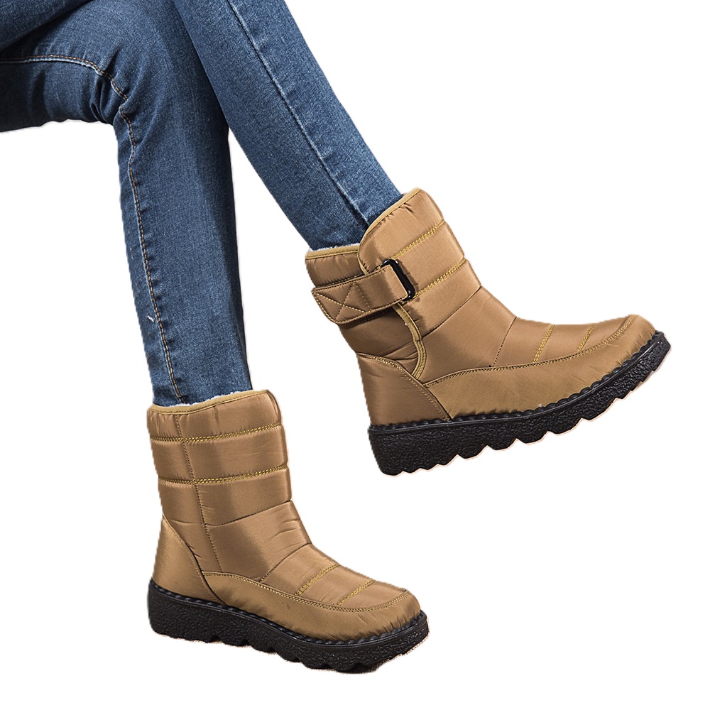 Warm winter boots for women - brown - Image 4