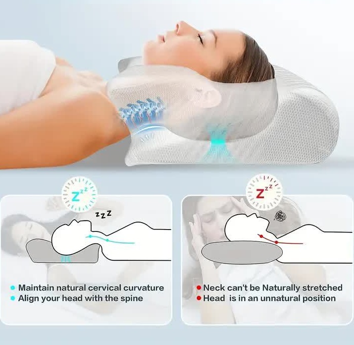 Butterfly shaped orthopedic memory foam pillow - Image 5