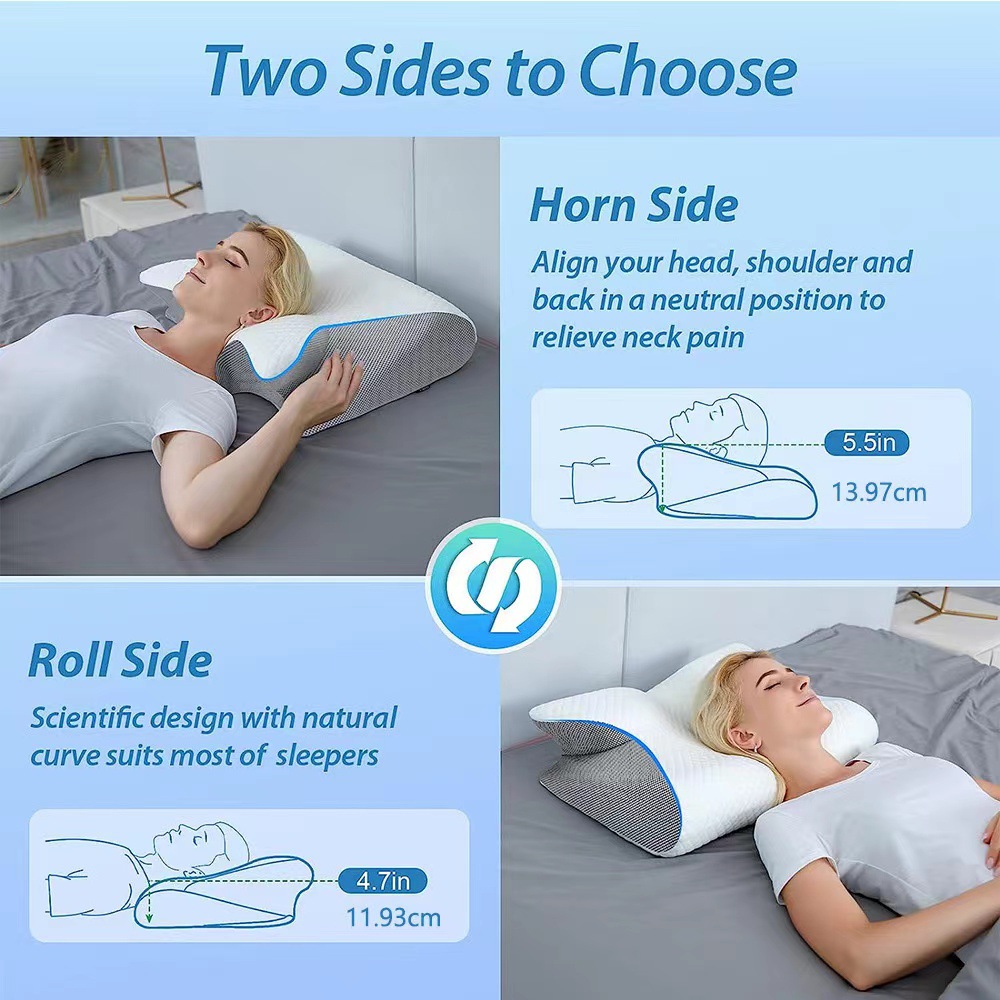 Butterfly shaped orthopedic memory foam pillow - Image 6
