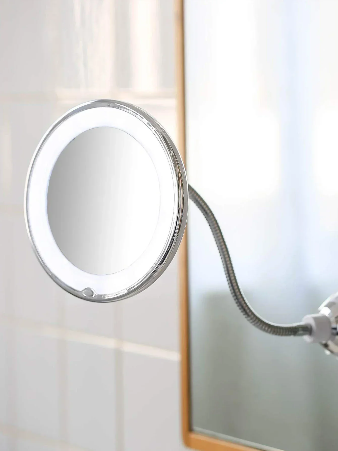LED light flexible neck magnifying makeup mirror - Image 6