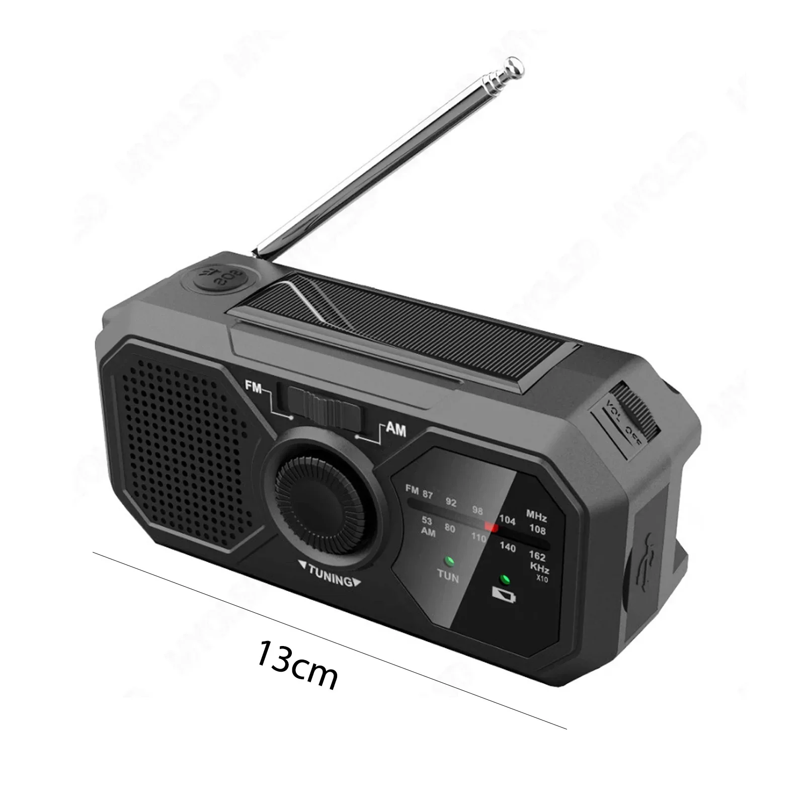 Solar powered emergency radio with LED light - Image 6