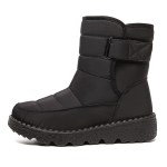 Warm winter boots for women - black