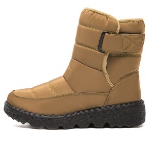 Warm winter boots for women - brown