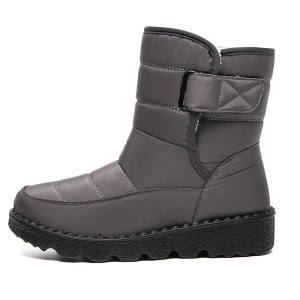 Warm winter boots for women - grey