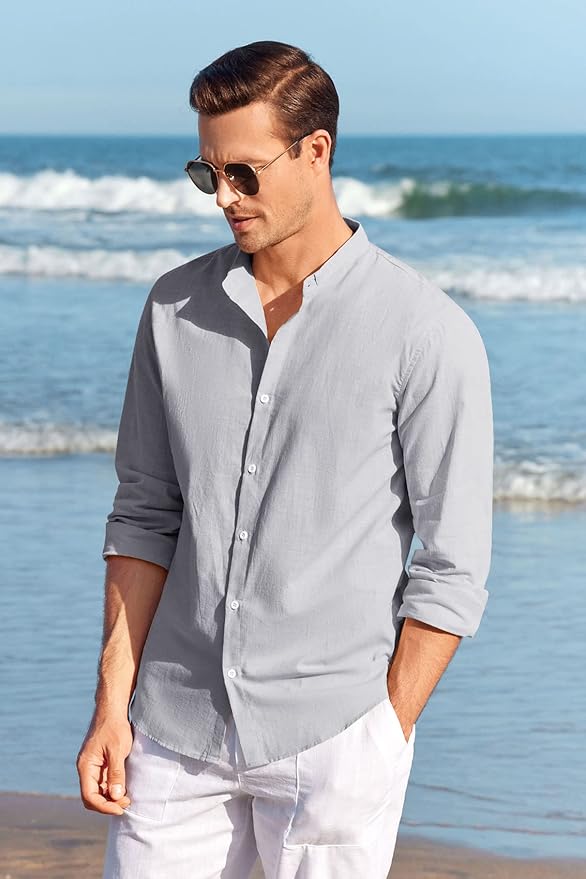 Casual long-sleeve men's shirt - Image 12