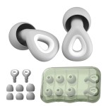 Reusable noise reducing sleeping earplugs set