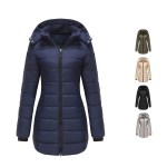Slim fit hooded women's winter jacket