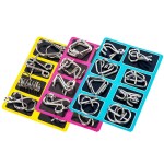 Metal IQ puzzle set for adults and kids