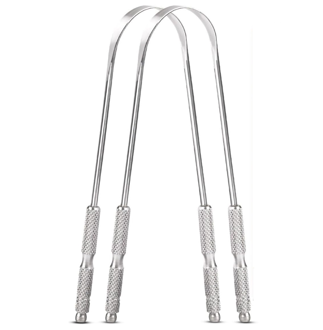 Metal tongue scraper - 2pack - Image 2