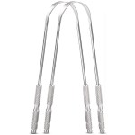 Metal tongue scraper - 2pack