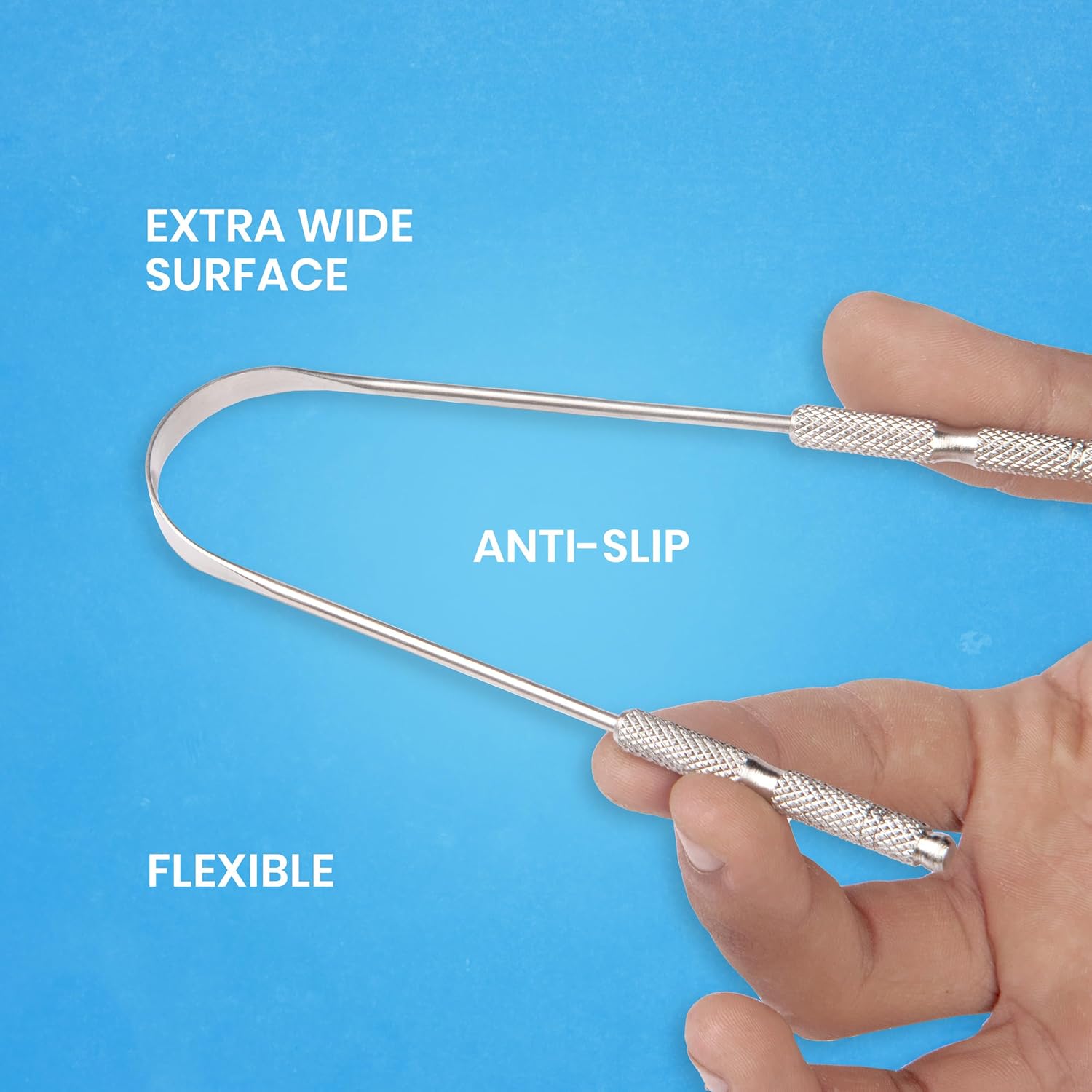 Metal tongue scraper - 2pack - Image 6