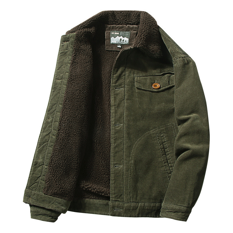 Warm corduroy men's outdoor jacket - Image 7