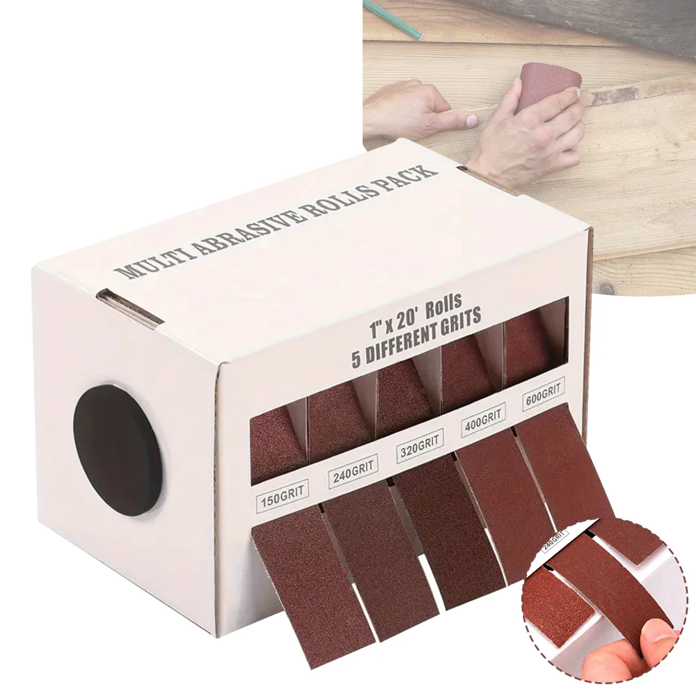 Abrasive sand paper rolls - multi packs