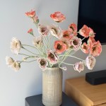 Artificial Poppy flowers bouquet
