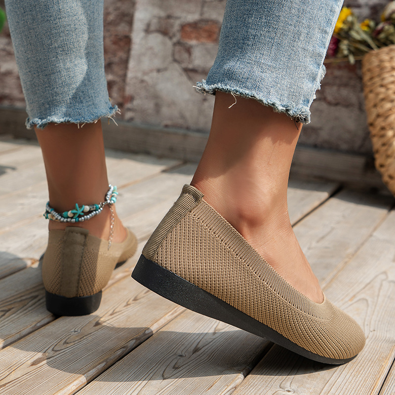 Women's casual knit ballet shoes - Image 15