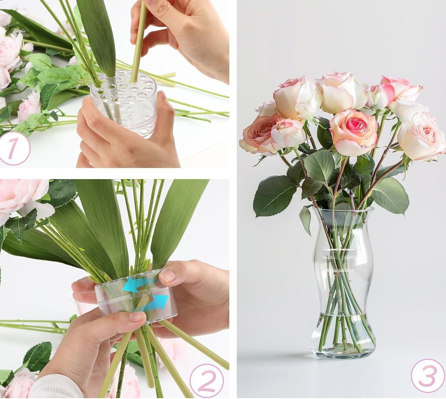 Flower arrangement stem holder 2-piece set - Image 13