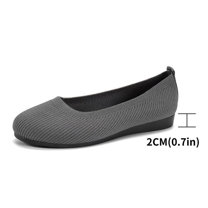 Women's casual knit ballet shoes - Image 10