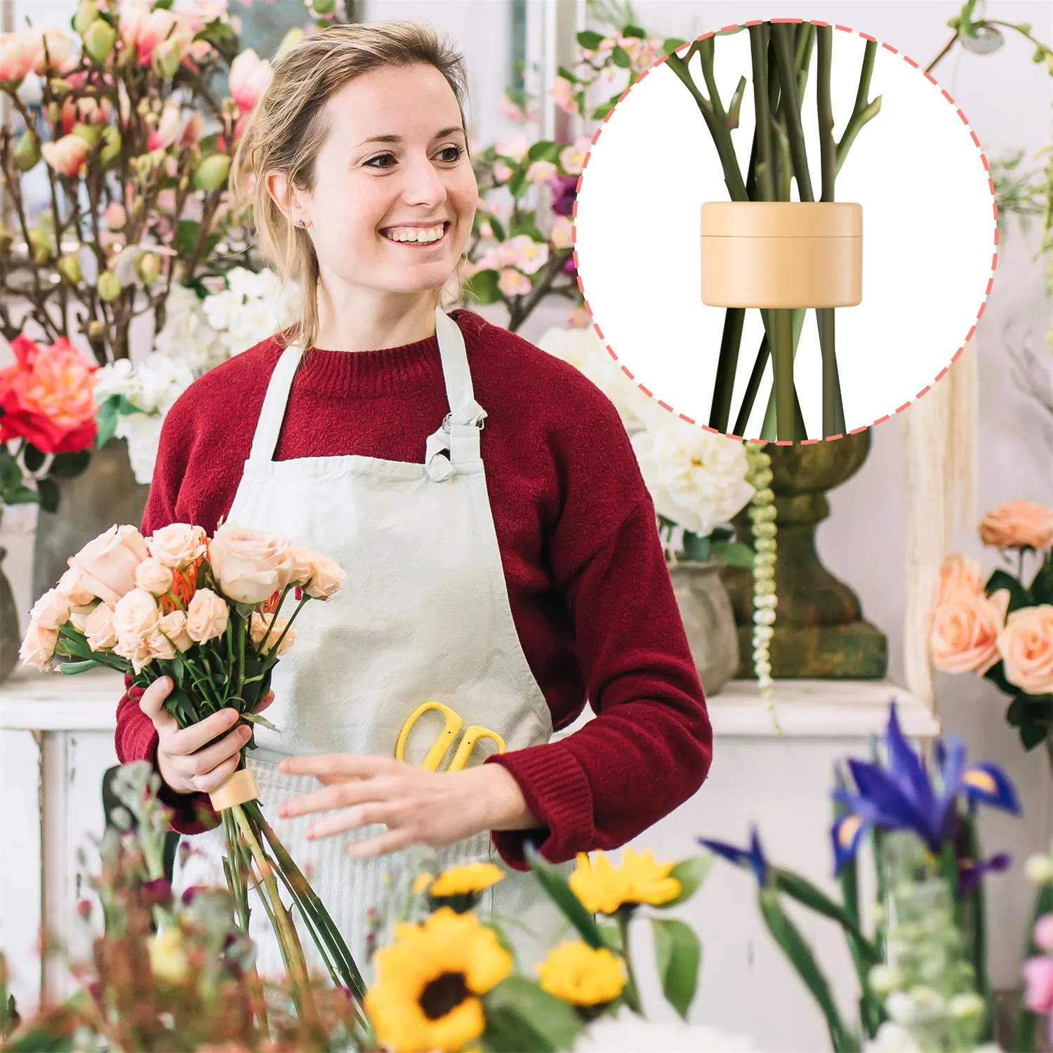 Flower arrangement stem holder 2-piece set - Image 8