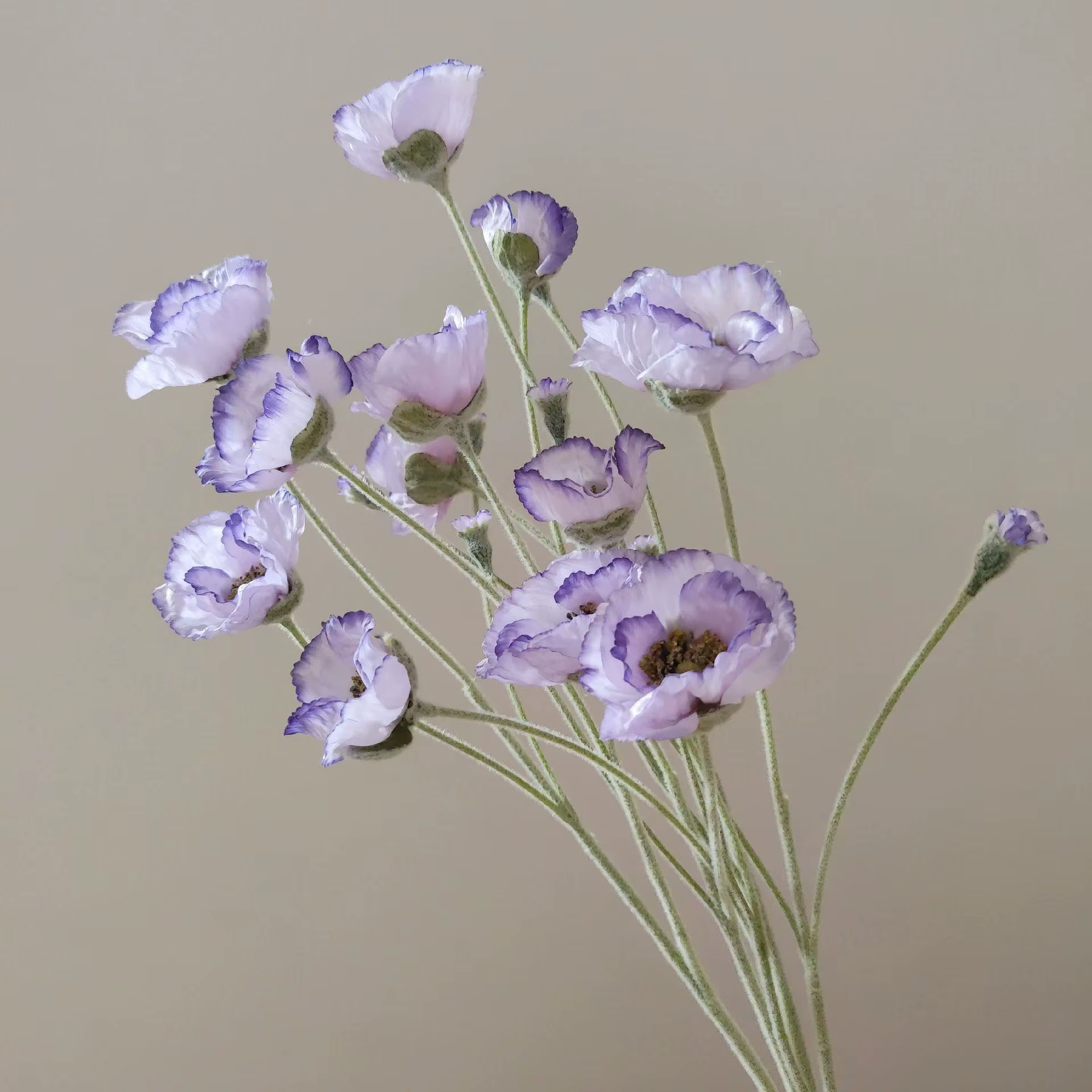5 head artificial Poppy flower - Image 5
