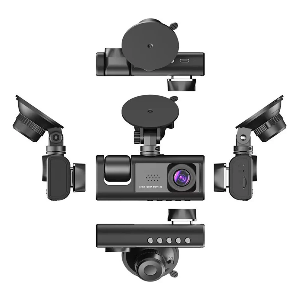 3 lens HD 1080P Wi-Fi 12V dash camera - Image 8