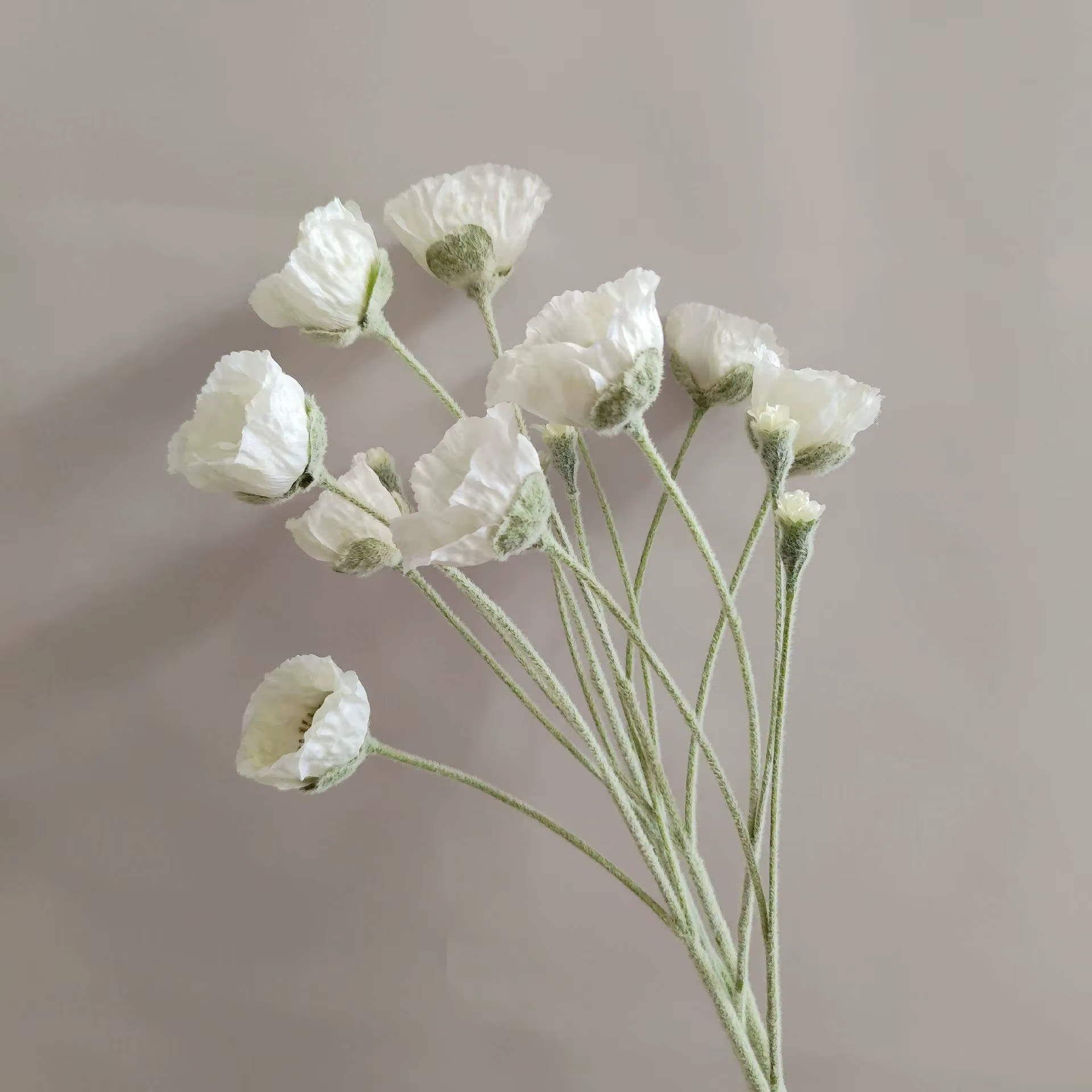 5 head artificial Poppy flower - Image 8