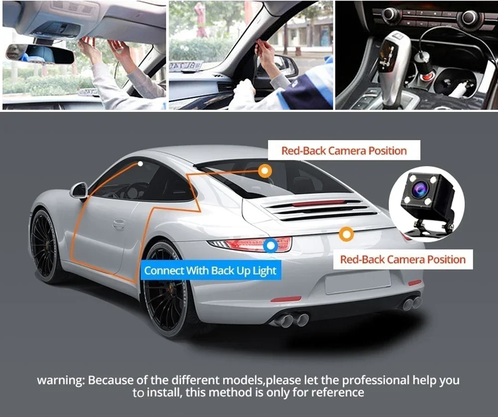 3 lens HD 1080P Wi-Fi 12V dash camera - Image 16