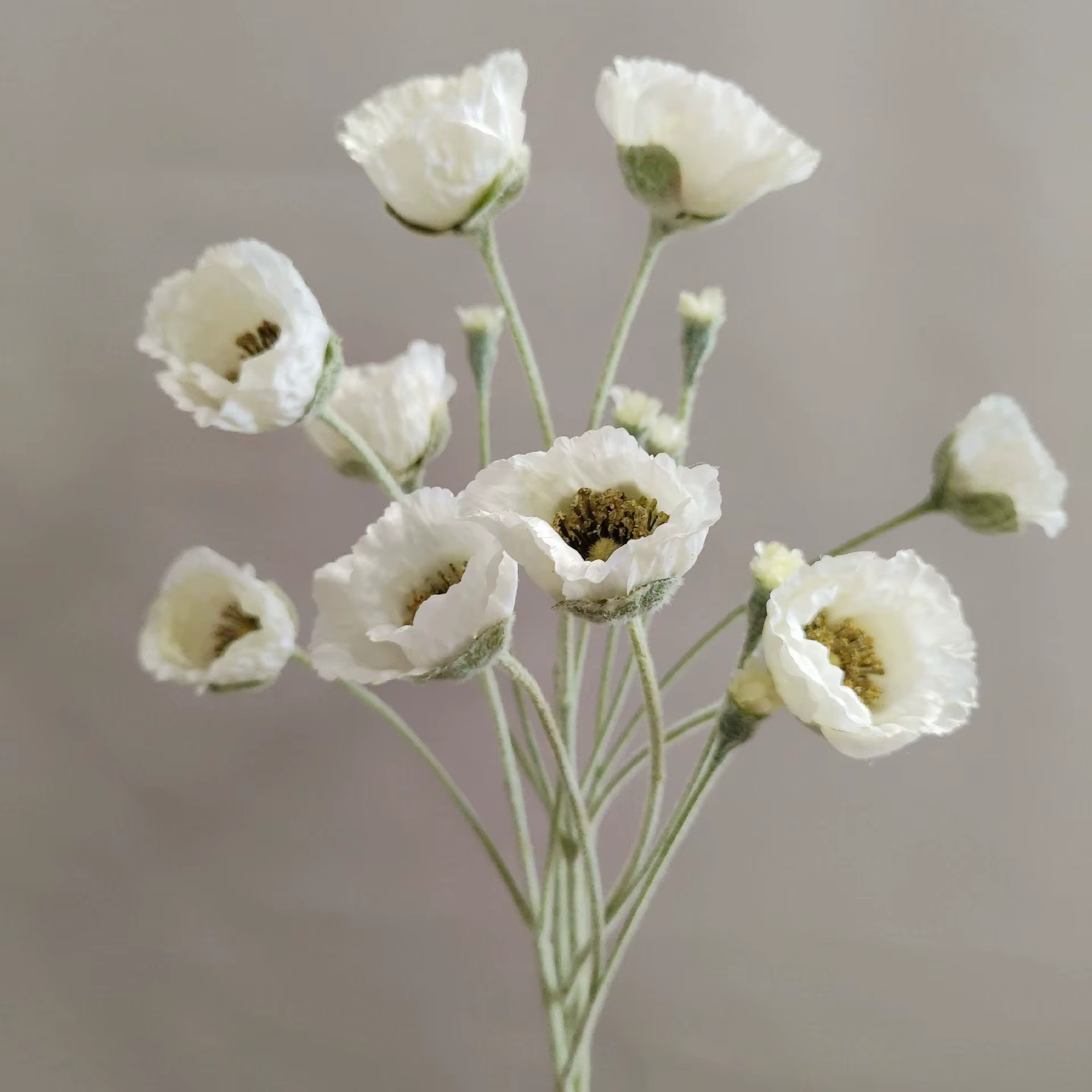 5 head artificial Poppy flower - Image 7