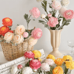 3-head artificial Peony flower