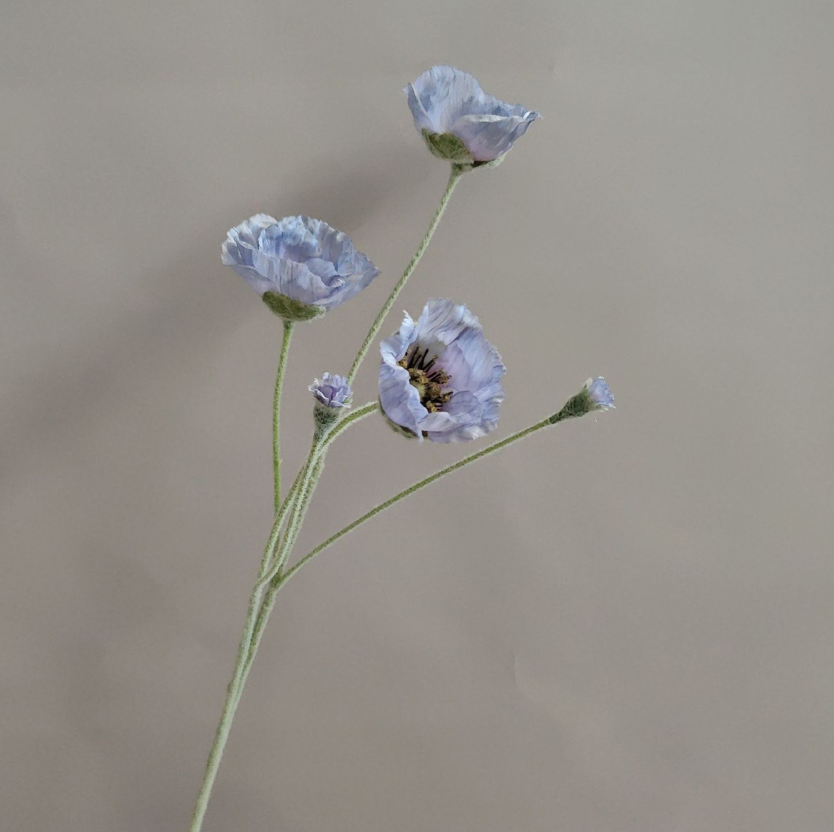 5 head artificial Poppy flower - Image 23