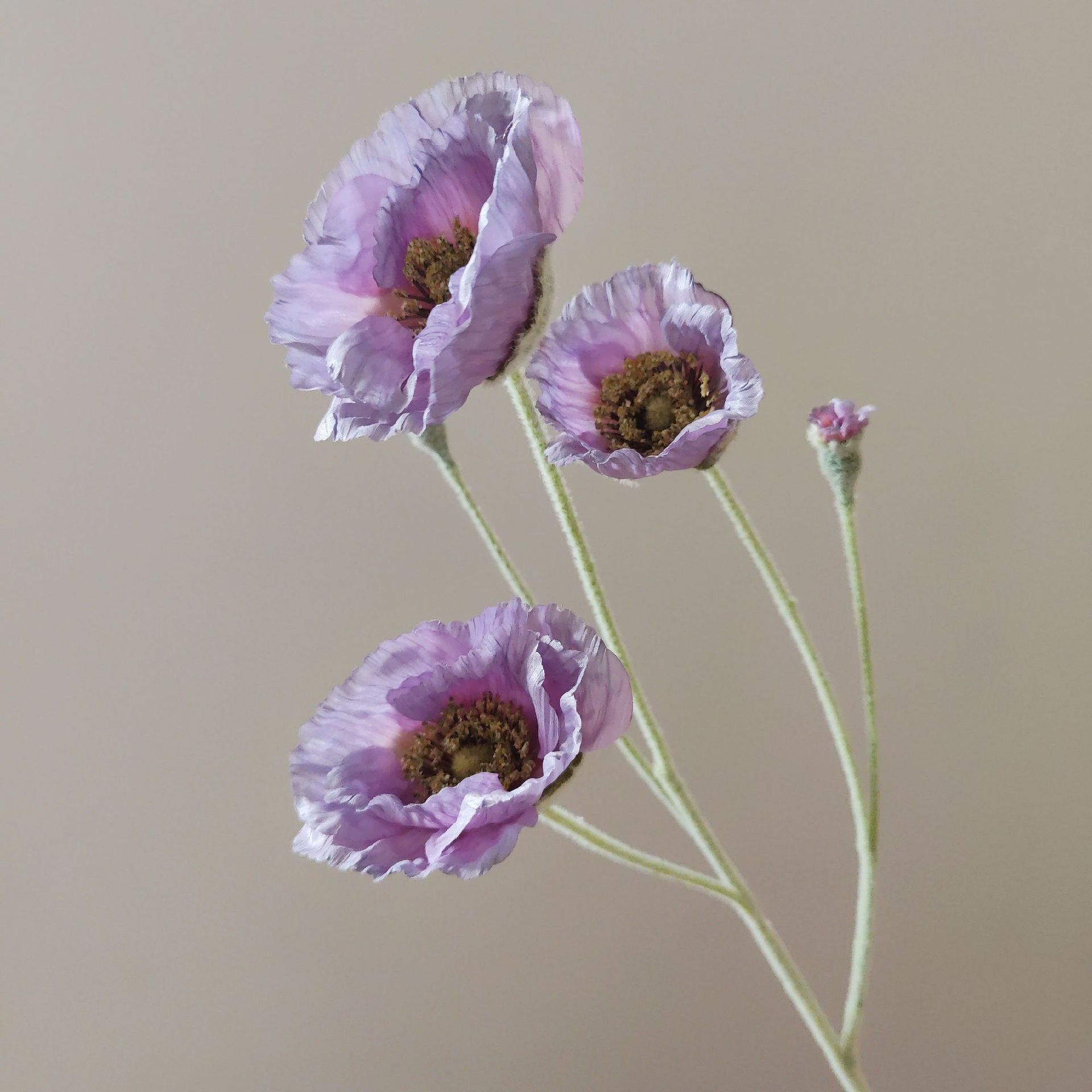 5 head artificial Poppy flower - Image 12