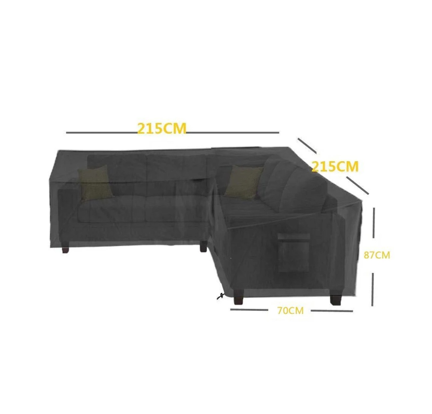 L-shaped protective outdoor furniture cover - Image 3