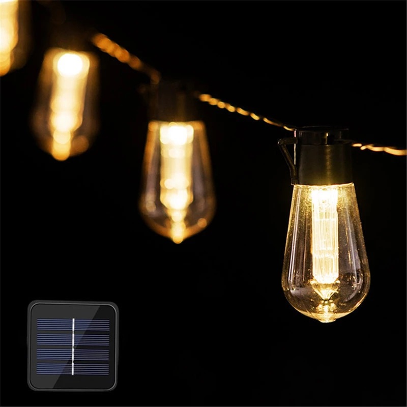Solar or battery powered garden string lights - Image 4