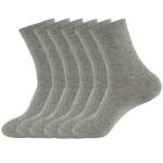 Solid color men's business socks