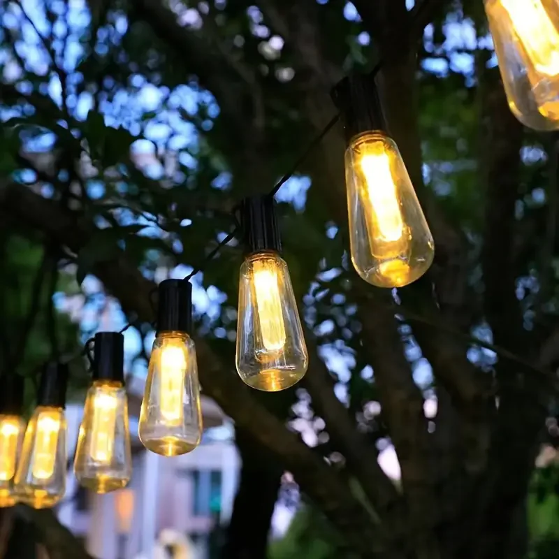 Solar or battery powered garden string lights - Image 5