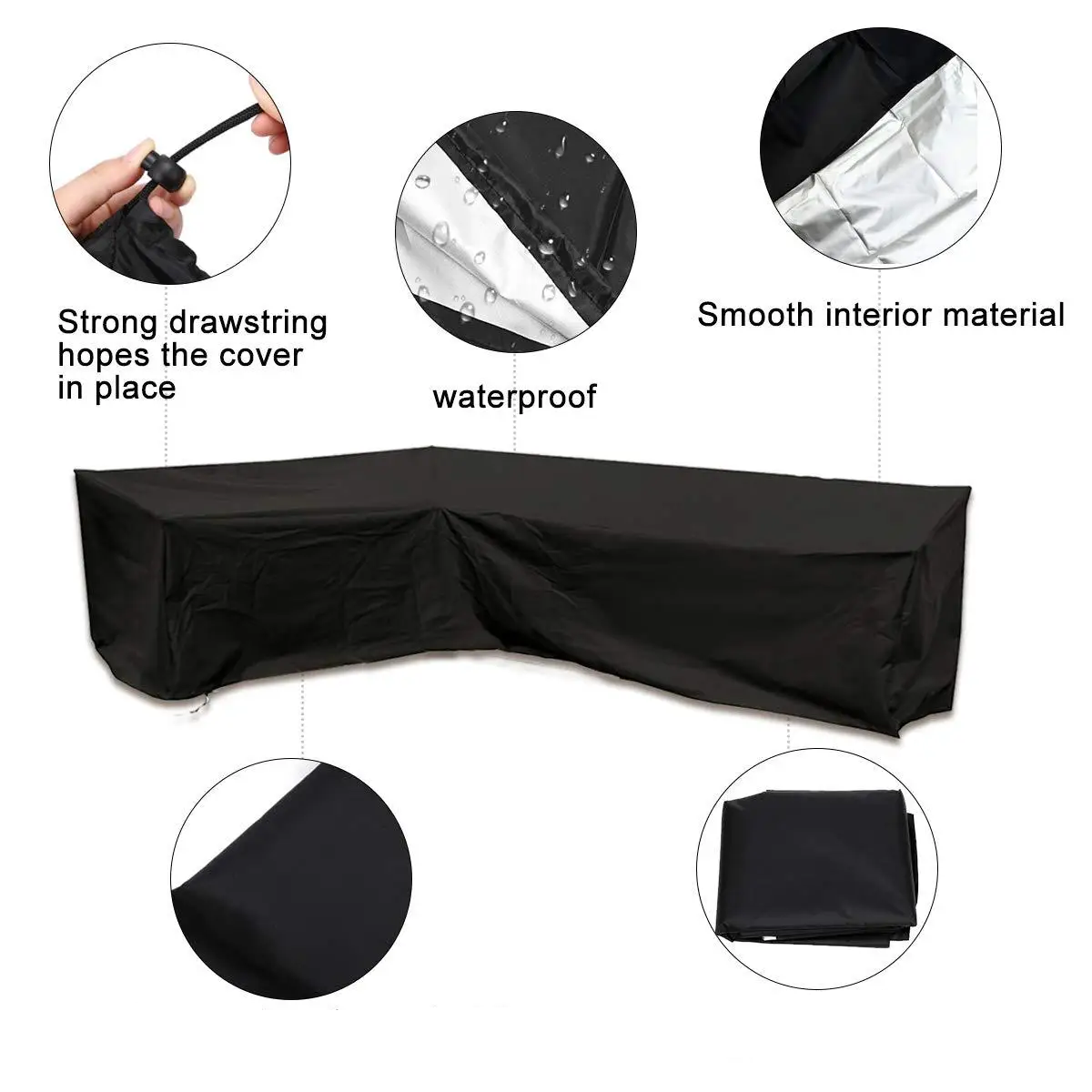 L-shaped protective outdoor furniture cover - Image 16