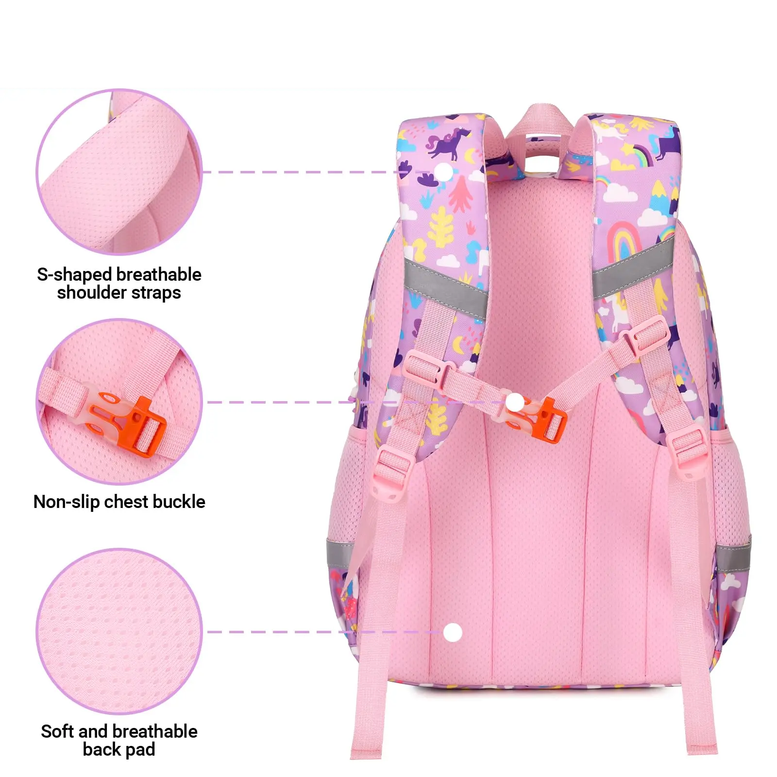 Color printed kid's school backpack - Image 5